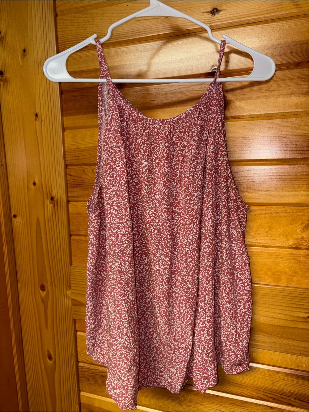 Old Navy Spaghetti Strap Floral Tank - Rose